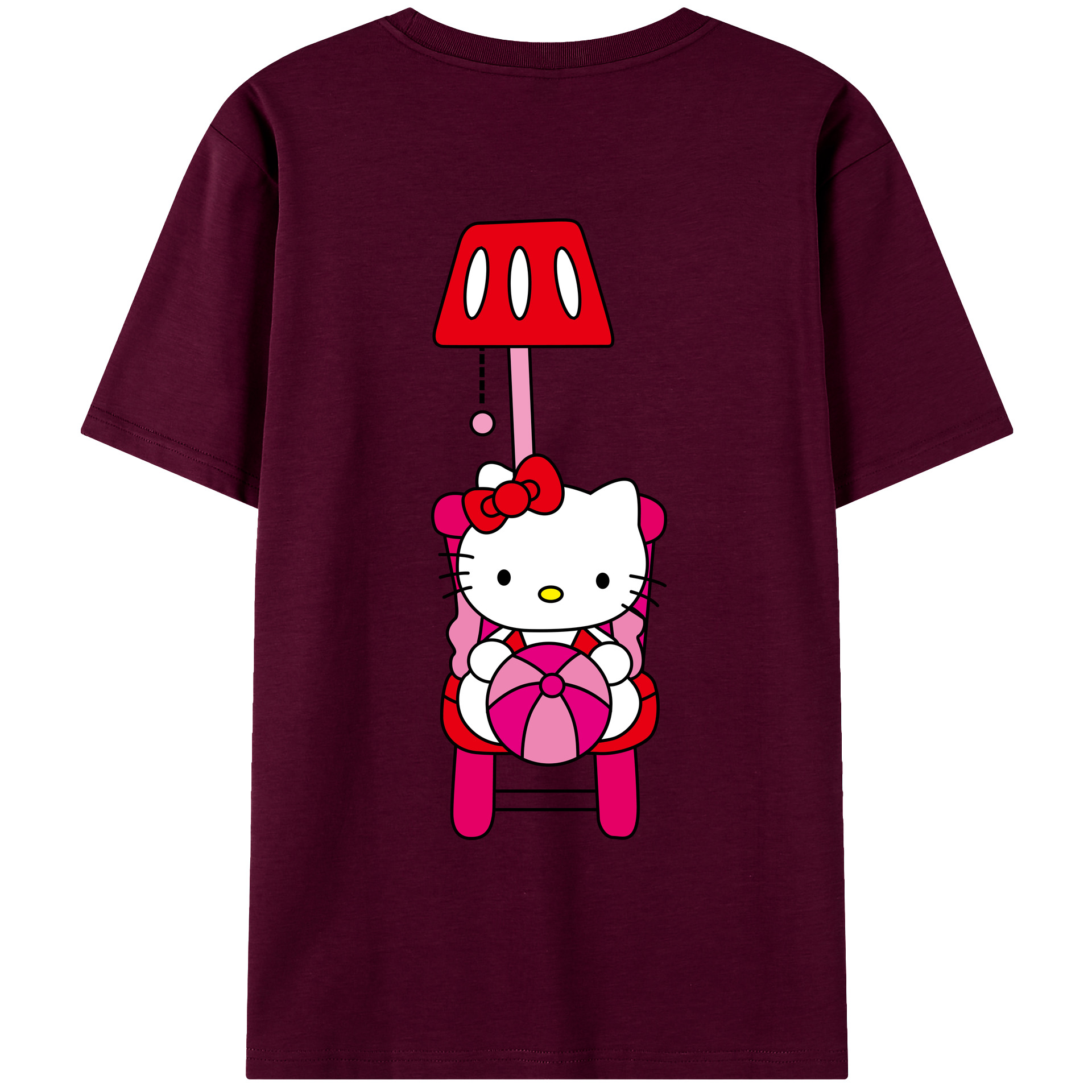 （画像用） Hello Kitty ハローキティ レディース半袖Tシャツ(バックプリント)